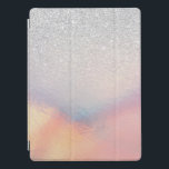 Cubierta Para iPad Pro Gradiente holográfico irlandés Purpurina plateado<br><div class="desc">Este elegante diseño de moda es perfecto para una chica moderna y elegante. Presenta un falso purpurina de plata impreso con diseño de gradiente holográfico rosa, melocotón, azul y morado iridiscente. Es moderno, fresco, único, glamuroso y original. ***NOTA DE DISEÑO IMPORTANTE: Para cualquier solicitud de diseño personalizado, como solicitudes de...</div>