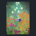 Cubierta Para iPad Pro Gustav Klimt Flower Garden<br><div class="desc">Portada del iPad con el jardín de flores de la pintura al óleo de Gustav Klimt (1906). Un bonito jardín de flores moradas,  rojas,  blancas,  azules y naranjas. Un gran regalo para los amantes del arte Art Nouveau y austriaco.</div>