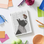 Cubierta Para iPad Pro Helado de Boston Terrier<br><div class="desc">Helado de Boston Terrier por FabFunky. Cuenta con un helado de equilibrio Boston Terrier en su nariz contra el fondo de una página de libros. | 191979D</div>