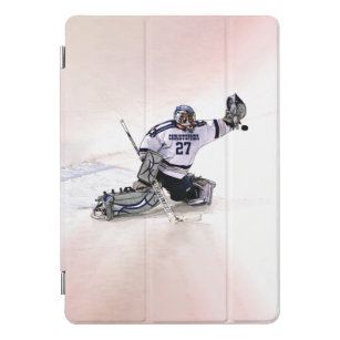 Cubierta Para iPad Pro Jugador de hockey sobre hielo con el dibujo de su 