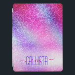 Cubierta Para iPad Pro Majestuoso Purpurina de la Galaxia de Nebulosa Púr<br><div class="desc">Esta majestuosa huella es perfecta para la muchacha. En él se exhiben falsos neones de color rosa brillante, morado y azul purpurina inspirados en las auroras. Es bonito, moda, moderna y de moda. ***NOTA IMPORTANTE DE DISEÑO: Para cualquier solicitud de diseño personalizado, como productos coincidentes, cambios de color, cambios de...</div>