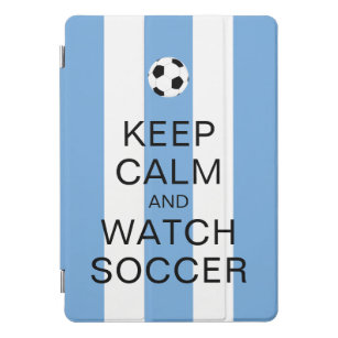 Cubierta Para iPad Pro Mantén la calma y observa a los futbolistas argent