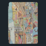 Cubierta Para iPad Pro Mapa moderno de Nueva York I<br><div class="desc">Un mapa moderno de la ciudad de Nueva York con colores vivos y luminosos. Artista: Nikki Galapon</div>