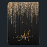 Cubierta Para iPad Pro Moda de lujo Black Gold Sparkly Purpurina Fringe<br><div class="desc">Esta lujosa y glamurosa impresión es el diseño perfecto para una mujer de diseño. Presenta una falsa cortina purpurina dorada brillante con una falsa tipografía purpurina sobre un simple fondo negro. Es un diseño elegante, moda, moderno y de moda con un toque de Hollywood. ***NOTA DE DISEÑO IMPORTANTE: Para cualquier...</div>