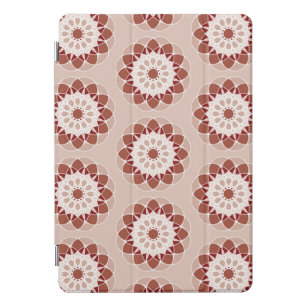 Cubierta Para iPad Pro Patrón de Mandala con flores de pink y borgoña