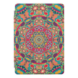Cubierta Para iPad Pro Patrón de Mandala Ornate-Kaleidoscope colorido