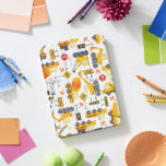 Cubierta Para iPad Pro Patrón de vehículos de construcción de acuarela pa<br><div class="desc">Niños Acuarela Construcción Vehículos Patrón de cubierta para iPad.</div>