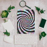 Cubierta Para iPad Pro Patrón espiral con colores pastel<br><div class="desc">Una espiral fascinante con ramas negras y colores pastel.</div>