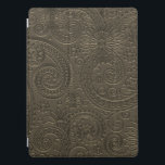 Cubierta Para iPad Pro Patrón floral Gris Paisley Gunmetal moderno Etched<br><div class="desc">Este diseño elegante presenta un patrón floral paisajista moderno con texturas grabadas.</div>