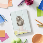 Cubierta Para iPad Pro Pelo pardo arriba Knot Bun<br><div class="desc">Top Knot Sailor Stripes I de Jennifer Paxton Parker. | 138995GG</div>