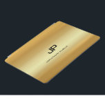 Cubierta Para iPad Pro Plantilla Monogramada Faux Gold Elegant Moderno<br><div class="desc">Plantilla Monogramada Faux Gold Elegant Modern Trendy iPad Pro Cover,  iPad Cases & Cubiertas.</div>