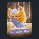 Cubierta Para iPad Pro Pollo en un Tutu<br><div class="desc">¡Una chica fabulosa! | Avanti,  la marca de humor global ha estado entreteniendo al mundo con sus tarjetas de felicitación Feel Good Funny durante más de 40 años. Nuestros personajes viven la vida al máximo y celebran el humor en la vida cotidiana.</div>