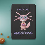 Cubierta Para iPad Pro Preguntas de tipo Rosa I Axolotl<br><div class="desc">Adorable portada axolotl iPad para mostrar tu amor por los axolotls y tu amor por la escuela. Genial para todos los frikis y nerds con profundo amor por estos anfibios en particular. Ilustrado y diseñado por Patricia Álvarez.</div>