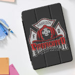 Cubierta Para iPad Pro Rescate del Departamento de Bomberos del Casco de<br><div class="desc">Personalizado Helmet ADD NOMBRE Departamento de Bomberos Diseño de Rescate - Personalizar con su nombre,  número de unidad/estación/insignia y ubicación.</div>
