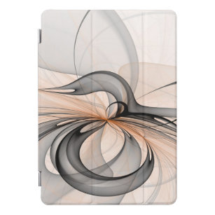 Cubierta Para iPad Pro Resumen Antracita Grey Siena Arte Fractal Moderno