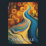 Cubierta Para iPad Pro Resumen Arte Moderno vibrante Giros de color<br><div class="desc">Este moderno diseño abstracto de portada para iPad es llamativo y hace una verdadera declaración con sus ricos colores y texturas de joyas. Viviente e impresionante. Añadir un nombre para personalizarlo. Creado por Simply Farmhouse Press.</div>