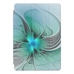 Cubierta Para iPad Pro Resumen Con Arte Fractal Azul Y Moderno