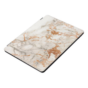 Cubierta Para iPad Pro Resumen de gris de piedra de piel de cobre Rosa de