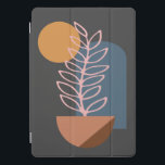 Cubierta Para iPad Pro Resumen de la Tierra Arte Botánico Geométrico en G<br><div class="desc">Resumen de tierra Arte botánico geométrico en estuche para iPad gris</div>