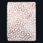 Cubierta Para iPad Pro Rosa de moda Leopardo de oro Impresión de animales<br><div class="desc">Este elegante diseño de moda es perfecto para la moderna moda. Tiene una impresión falsa de un animal de safari de leopardo y chita de rosa dorado sobre un simple fondo blanco. ¡Es bonito, linda y de moda! ***NOTA DE DISEÑO IMPORTANTE: Para cualquier solicitud de diseño personalizado, como solicitudes de...</div>