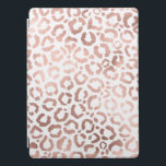Cubierta Para iPad Pro Rosa de moda Leopardo de oro Impresión de animales<br><div class="desc">Este elegante diseño de moda es perfecto para la moderna moda. Tiene una impresión falsa de un animal de safari de leopardo y chita de rosa dorado sobre un simple fondo blanco. ¡Es bonito, linda y de moda! ***NOTA DE DISEÑO IMPORTANTE: Para cualquier solicitud de diseño personalizado, como solicitudes de...</div>
