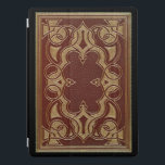 Cubierta Para iPad Pro Tapa del libro ornamental de Gilt Vintage<br><div class="desc">Histórico diseño de portada de libros francés aproximadamente 1908 con diseño ornamental dorado en cuero rojizo. Nota: Efectos esculpidos, grabados, grabado en relieve y dimensionales, de aspecto estratificado, envejecido o erosionado, texturas y sombras logradas digitalmente. El producto real tiene una superficie lisa y se simula la textura de cuero. El...</div>
