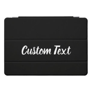 Cubierta Para iPad Pro Texto personalizado en negro con guión blanco