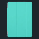 Cubierta Para iPad Pro Turquesa de color sólido<br><div class="desc">Fondo de color sólido turquesa. Coordine sus colores.</div>