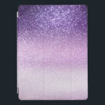 Cubierta Para iPad Pro Violet Lilac Pastel Purpurina triple púrpura Ombre<br><div class="desc">Este diseño de moda y niñera es perfecto para la niña. Representa un gradiente oscuro gris purpurina fino y brillante, de color violeta violeta, púrpura lila y violeta pastel. Es bonito, moderna, moderna y única. ***NOTA DE DISEÑO IMPORTANTE: Para cualquier solicitud de diseño personalizado, como solicitudes de productos coincidentes, cambios...</div>