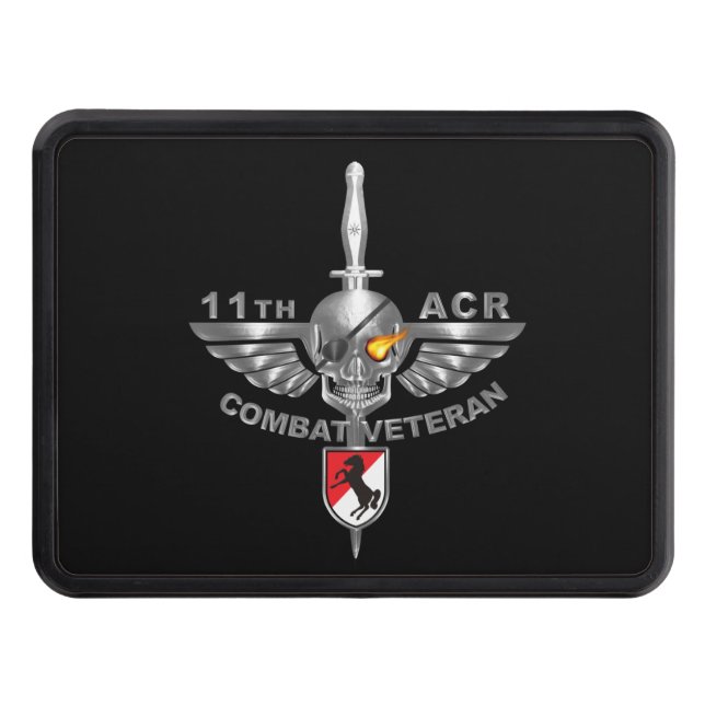 Cubierta Para Remolque 11.º Vet de Cernícalo plateado del Regimiento de C (Anverso)