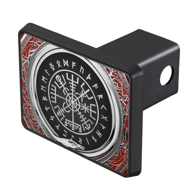 Cubierta Para Remolque [210] Vegvisir - Viking Silver Magic Runic Compass (Parte superior derecha)