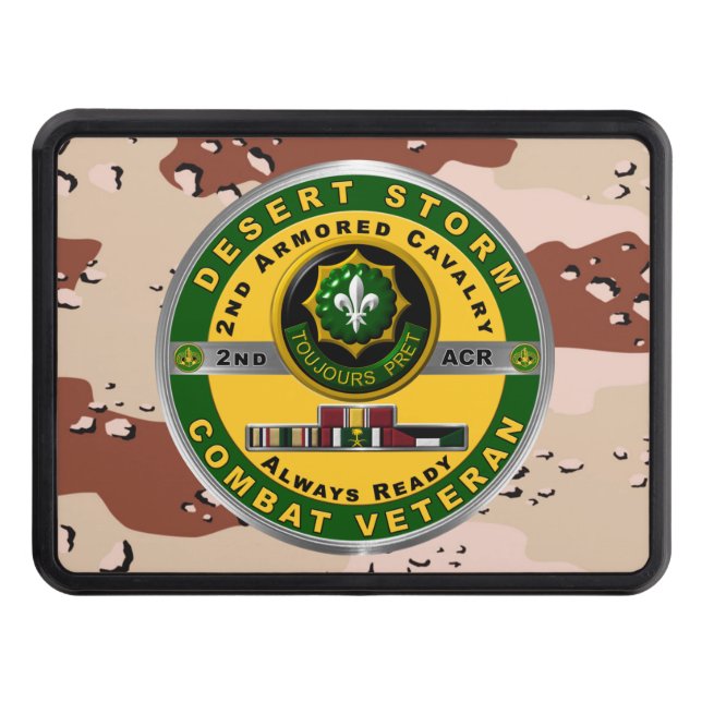 Cubierta Para Remolque 2.º veterano de tormenta del desierto de caballerí (Anverso)