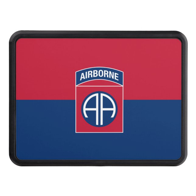 Cubierta Para Remolque 82ª División Aérea Bandera Veterano Militar (Anverso)