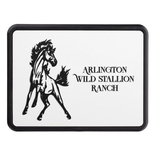 Cubierta Para Remolque A Frisky Jumping Horse Personal Title Name (Anverso)