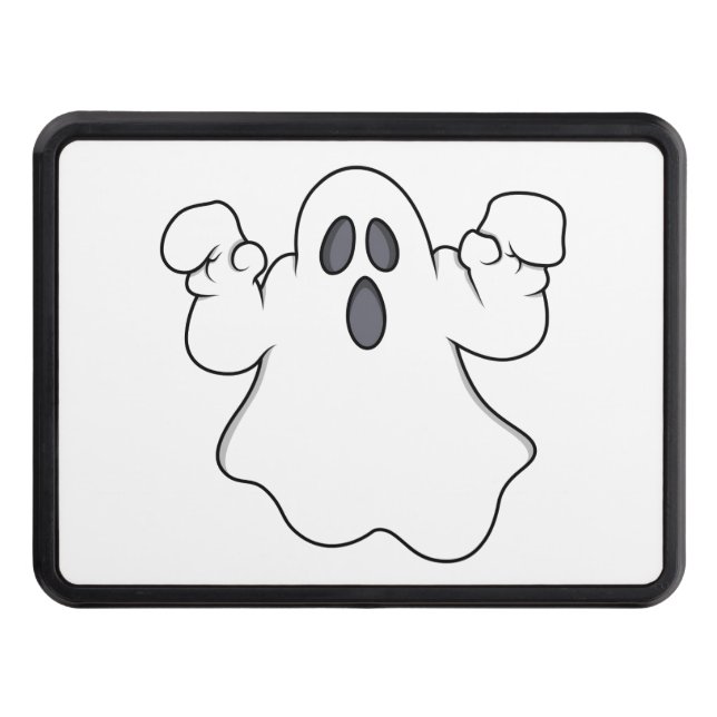 Cubierta Para Remolque ¡Abucheo! Fantasma fantasmagórico de Halloween (Anverso)