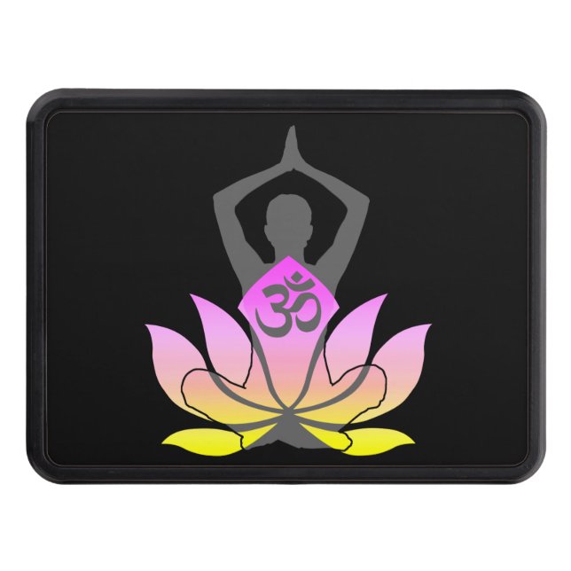 Cubierta Para Remolque Actitud espiritual de la yoga de la flor de OM (Anverso)
