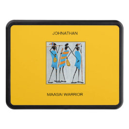 Cubierta Para Remolque Acuarela de arte africano, guerreros masái