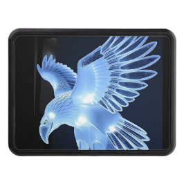 Cubierta Para Remolque Águila de vidrio sobre fondo negro