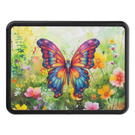 Cubierta Para Remolque Alas Naranjas azules de mariposa