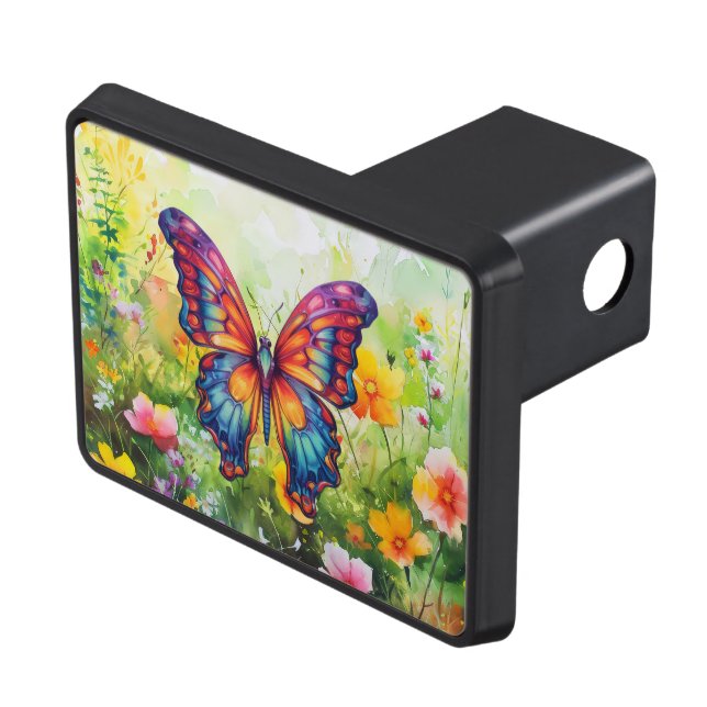 Cubierta Para Remolque Alas Naranjas azules de mariposa (Parte superior derecha)