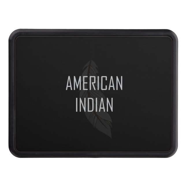 Cubierta Para Remolque American Indian Feather Trailer Hitch Cover (Anverso)