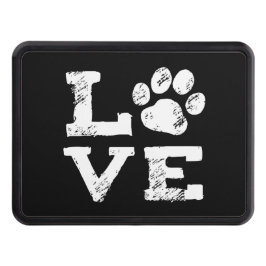 Cubierta Para Remolque AMOR con pintura de perro Imprimir negro y blanco