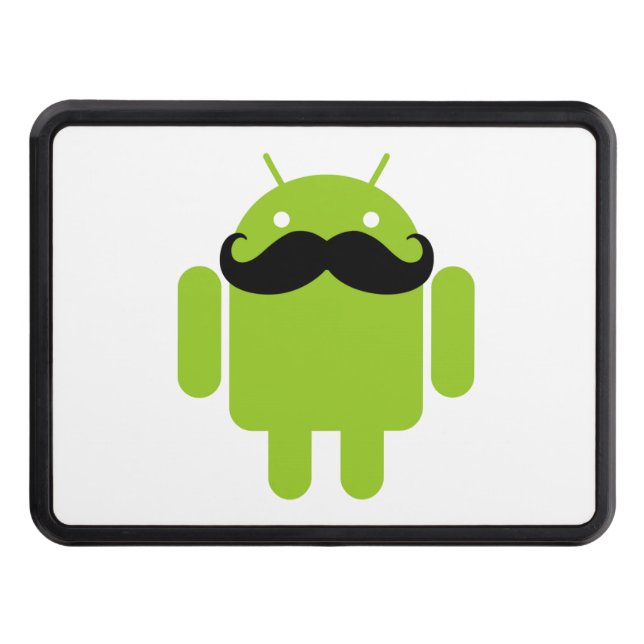 Cubierta Para Remolque Android Robot Whimsical Mustache Style (Anverso)