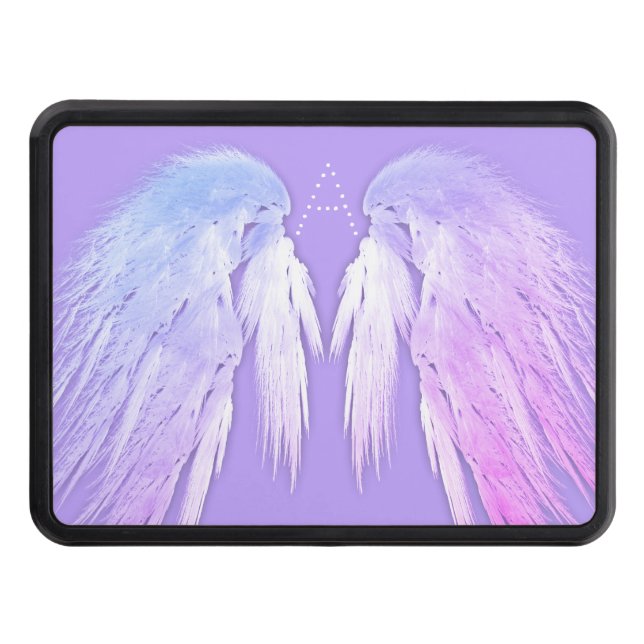 Cubierta Para Remolque ANGEL WINGS Fairy Purple Monograma (Anverso)