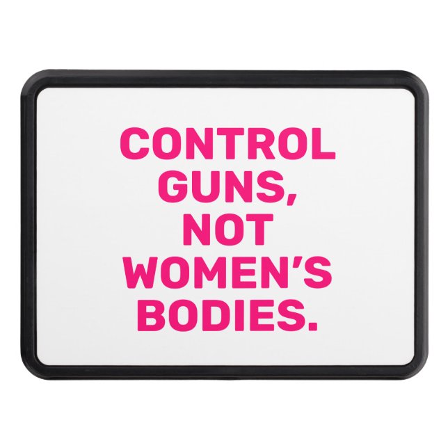 Cubierta Para Remolque Armas de control No cuerpos de mujeres blanco rosa (Anverso)