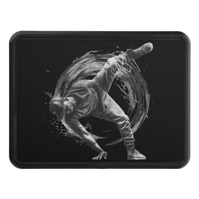 Cubierta Para Remolque Arte de movimiento monocromo de estilo urbano (Anverso)