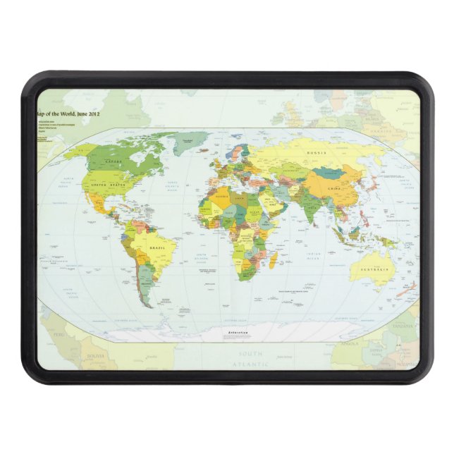 Cubierta Para Remolque Atlas del País del Mapa Mundial (Anverso)
