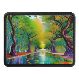 Cubierta Para Remolque Avenida de árboles hojas de otoño