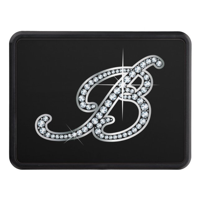Cubierta Para Remolque B Faux-"Diamond Bling" Trailer Hitch Cover (Anverso)