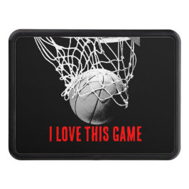 Cubierta Para Remolque Baloncesto de amor blanco y negro